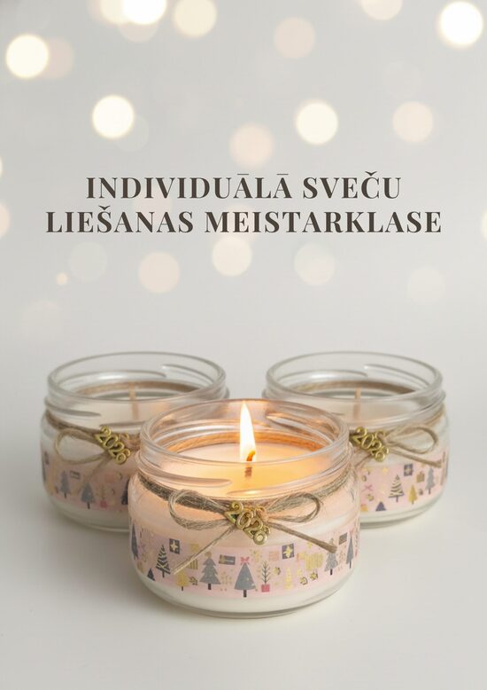 Individuālā sveču meistarklase – tavs īpašais vakars sveču darbnīcā